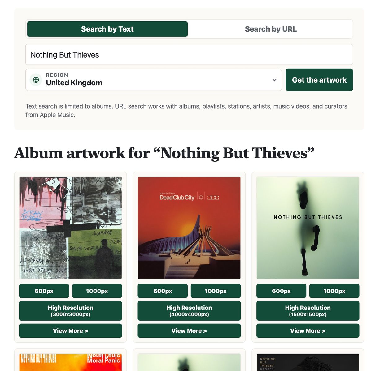 Album artwork for "Nothing But Thieves"
