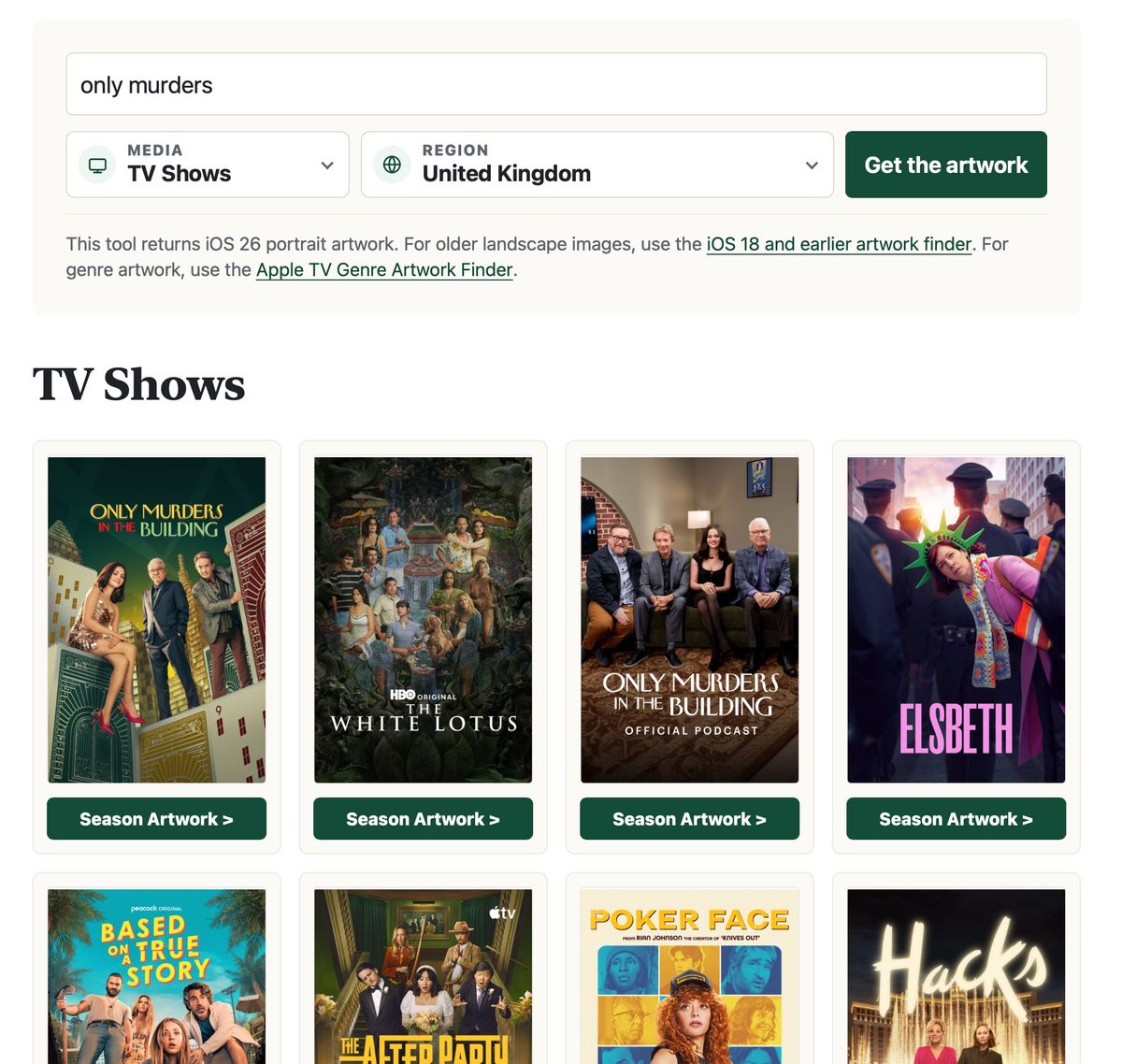 TV Show artwork results for "Only Murders"