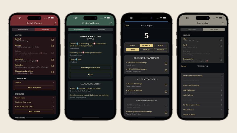 Return to Dark Tower Assistant on iPhone