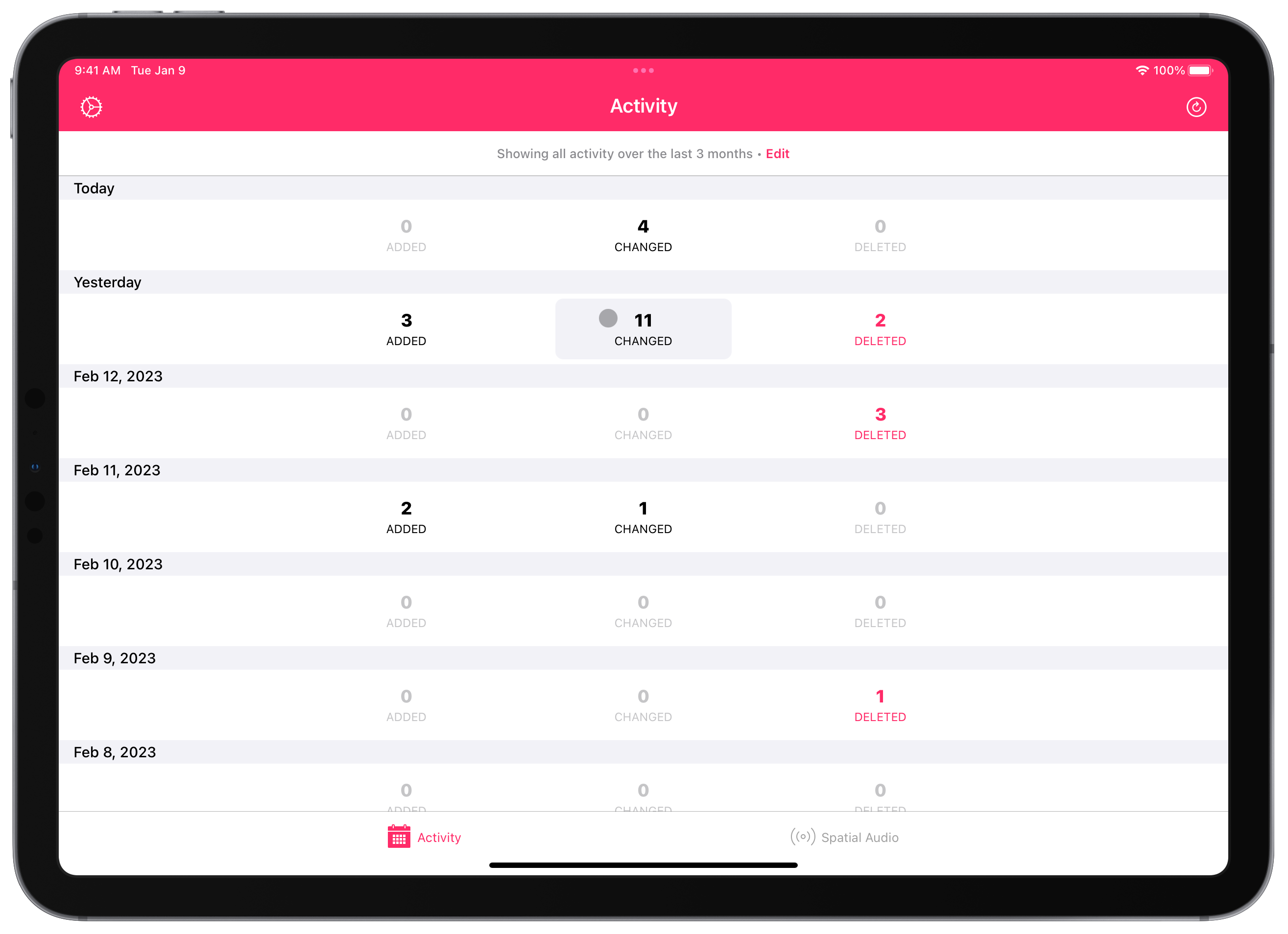 Buttons in the app will now capture the interaction pointer; on the activity page, a highlight is added as you move around the interface.